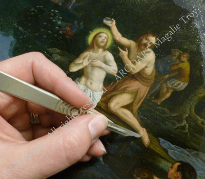 Restauration de tableau Atelier ARCOART en Bretagne