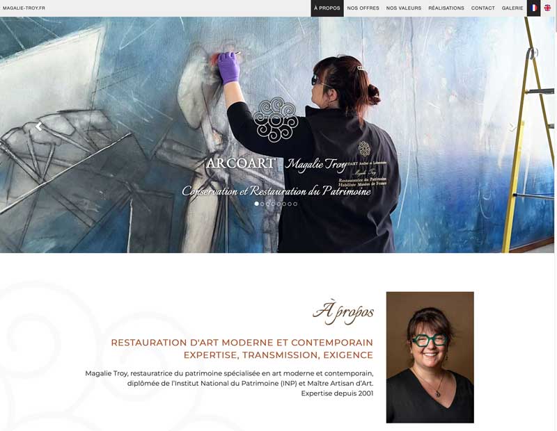 Restauration de tableau Atelier ARCOART en Bretagne