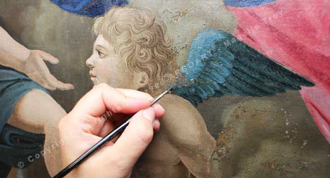 Conservation Restauration de tableaux Atelier Arcoart Bretagne Pont-Scorff Morbihan