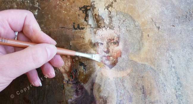 Restauration de tableaux Atelier Arcoart Bretagne Pont-Scorff Morbihan